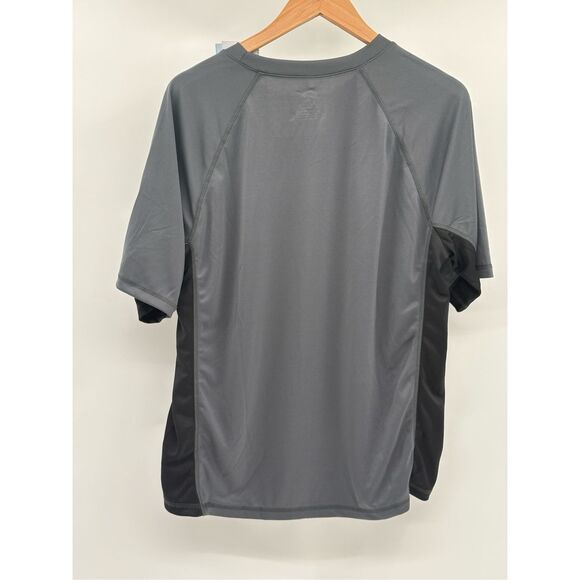 Kanu Surf Shirt Men Size Large Gray Black Swim Short Sleeve SPF 50 New - Picture 2 of 9